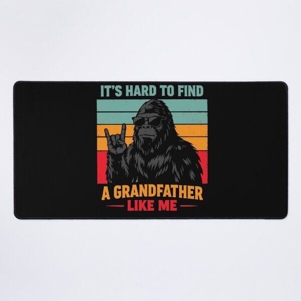 Item preview, It's Hard To Find A Grandfather Like Me - Funny Bigfoot Grandpa Retro Art designed and sold by PixelMarrero.