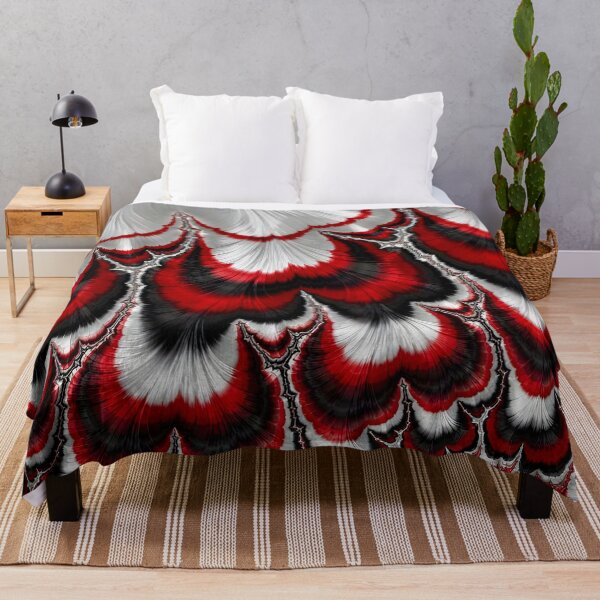 Item preview, Flamenco Dancer: Intricate Abstract Black and Red Fractal Pattern designed and sold by Vicky Brago-Mitchell®.