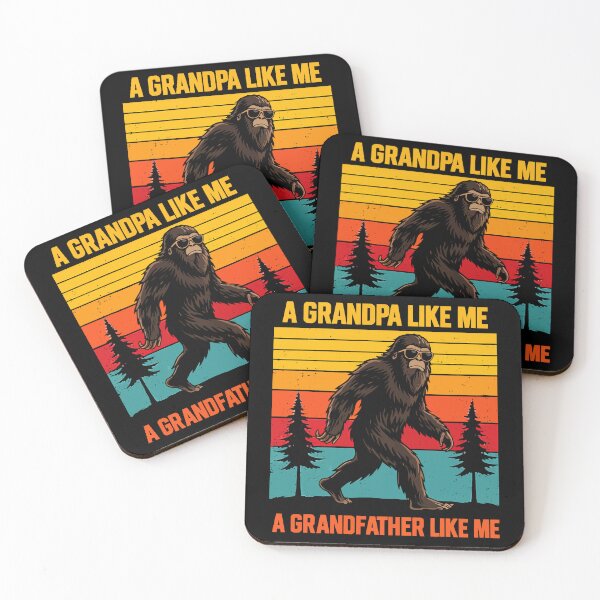 Item preview, It's Hard To Find A Grandfather Like Me - Funny Bigfoot Grandpa Retro Art designed and sold by PixelMarrero.