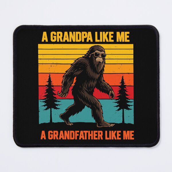 Item preview, It's Hard To Find A Grandfather Like Me - Funny Bigfoot Grandpa Retro Art designed and sold by PixelMarrero.