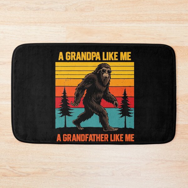 Item preview, It's Hard To Find A Grandfather Like Me - Funny Bigfoot Grandpa Retro Art designed and sold by PixelMarrero.