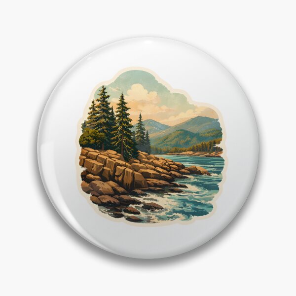 Item preview, Acadia National Park Watercolor designed and sold by ChemicalXShop.