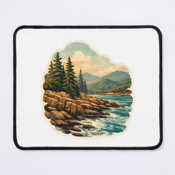 Item preview, Acadia National Park Watercolor designed and sold by ChemicalXShop.