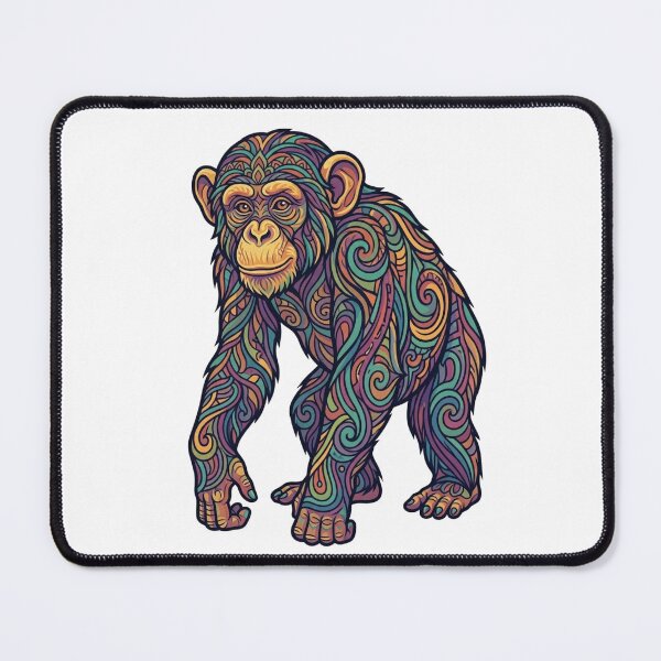 Item preview, Psychedelic Chimpanzee Mandala Art designed and sold by Skyrocketz.