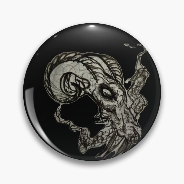 Item preview, Gothic Ram Skull Tattoo - Raw Pencil Sketch Concept designed and sold by Ideniquo.