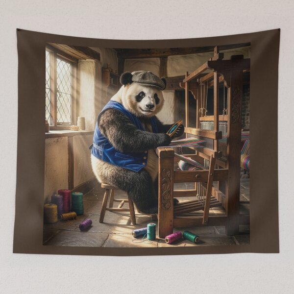 Item preview, Panda Weaves in His Cozy Cottage designed and sold by Tridentulus.