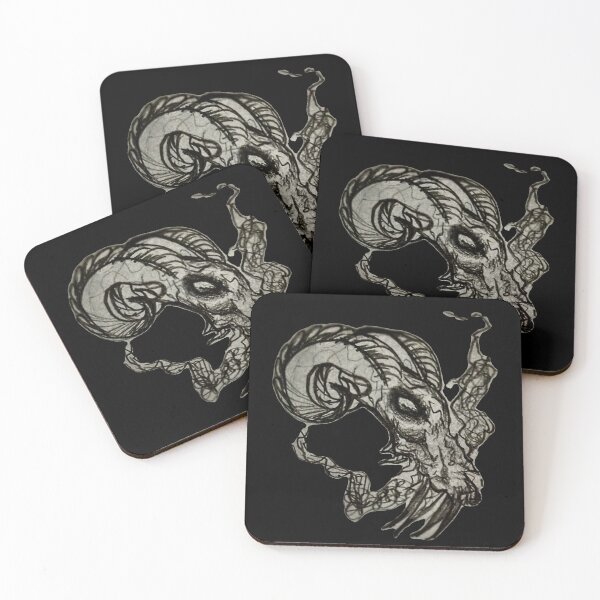 Item preview, Gothic Ram Skull Tattoo - Raw Pencil Sketch Concept designed and sold by Ideniquo.