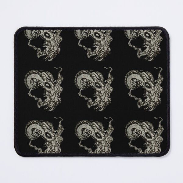 Item preview, Gothic Ram Skull Tattoo - Raw Pencil Sketch Concept designed and sold by Ideniquo.
