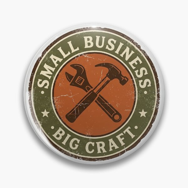 Item preview, Small Business Big Craft Badge Sticker designed and sold by Offset Creative.