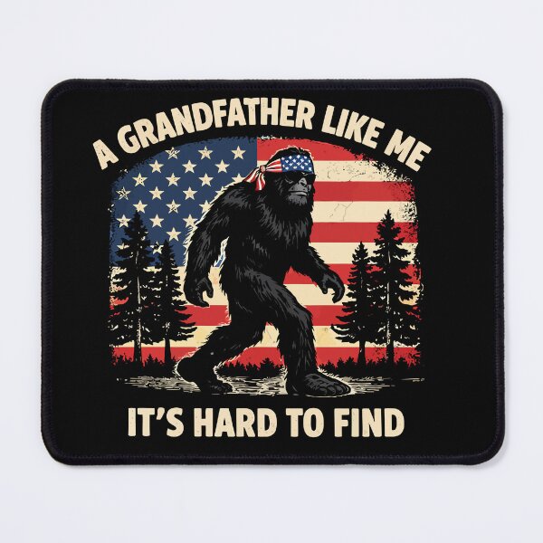 Item preview, It's Hard To Find A Grandfather Like Me - Funny Bigfoot Grandpa Retro Art designed and sold by PixelMarrero.