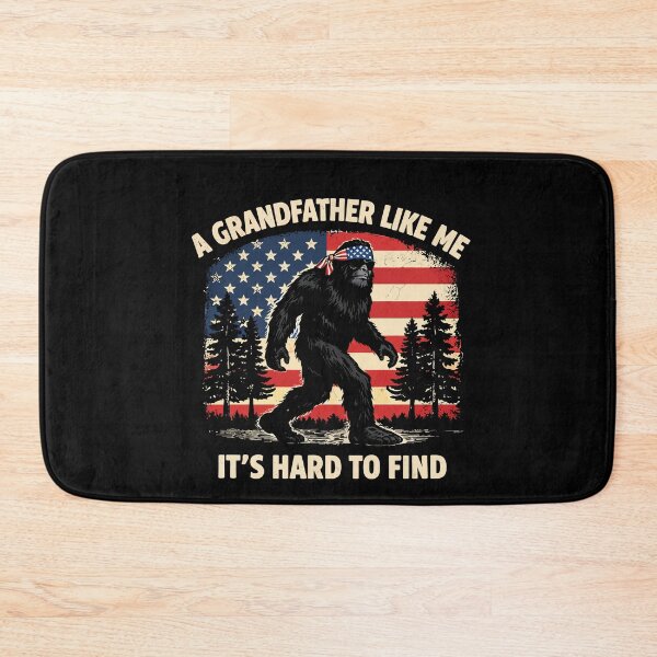Item preview, It's Hard To Find A Grandfather Like Me - Funny Bigfoot Grandpa Retro Art designed and sold by PixelMarrero.
