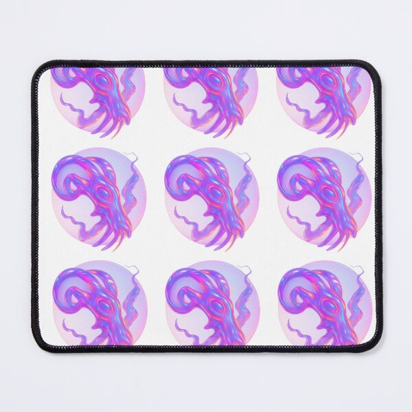 Item preview, Gothic Ram Skull Tattoo - Holographic Neon Glow designed and sold by Ideniquo.