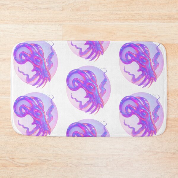 Item preview, Gothic Ram Skull Tattoo - Holographic Neon Glow designed and sold by Ideniquo.