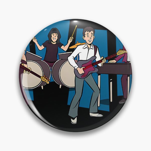 Item preview, The Moderns Lovers Cartoon Band Retro Music designed and sold by cerymopl.