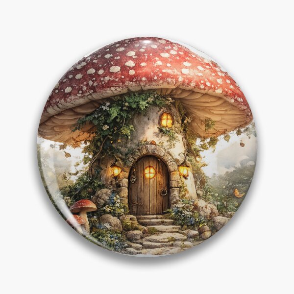 Item preview, Cozy Mushroom House Sticker Art designed and sold by Smoimi.
