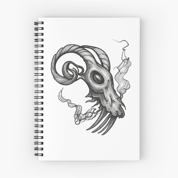 Item preview, Gothic Ram Skull Tattoo - Darkwork Ink Edition designed and sold by Ideniquo.