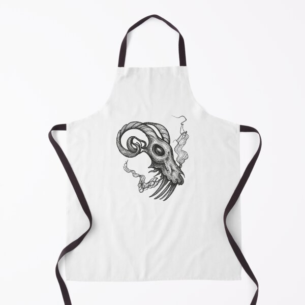 Item preview, Gothic Ram Skull Tattoo - Darkwork Ink Edition designed and sold by Ideniquo.