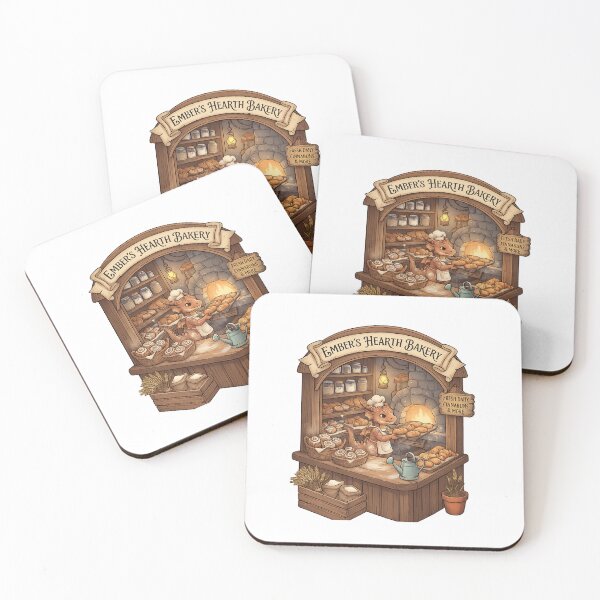 Item preview, Ember's Hearth Bakery | Cozy Dragon Baker | Fantasy Cottagecore Bakery designed and sold by MrDev.