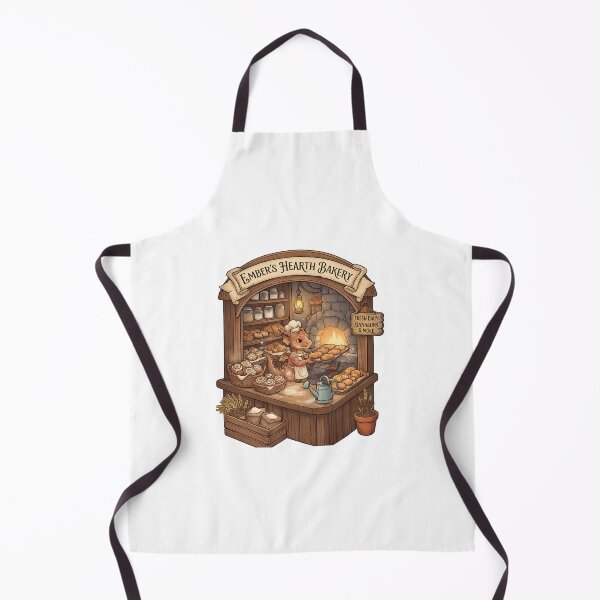 Item preview, Ember's Hearth Bakery | Cozy Dragon Baker | Fantasy Cottagecore Bakery designed and sold by MrDev.