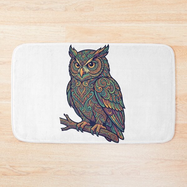 Item preview, Psychedelic Wise Owl Mandala Art designed and sold by Skyrocketz.