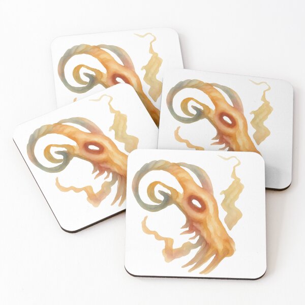 Item preview, Gothic Ram Skull Tattoo - Vintage Sepia Watercolor designed and sold by Ideniquo.