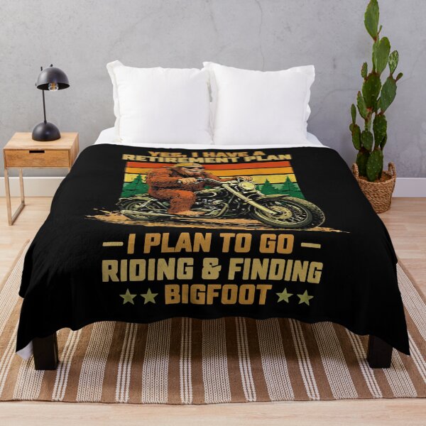 Item preview, Yes I Have A Retirement Plan - Funny Bigfoot Motorcycle Rider Retro Art designed and sold by PixelMarrero.