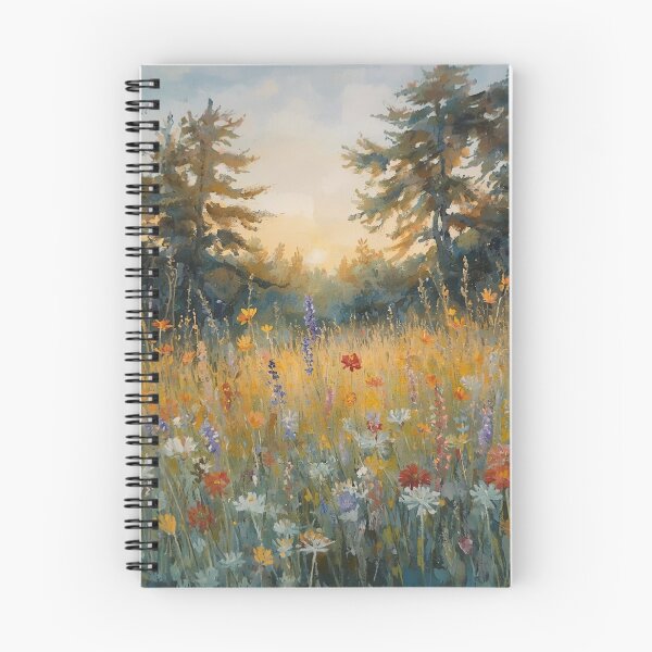 Item preview, Wildflowers Trees Sunrise designed and sold by SeaStarAlex.