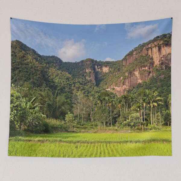 Item preview, The gentleness of the rice paddies contrasts with the sandstone giants. designed and sold by franck380.