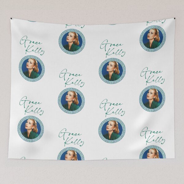 Item preview, Grace Kelly Blue/Green (on White) designed and sold by PawsitiveMum3.
