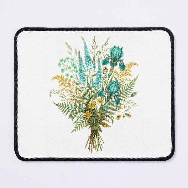 Item preview, Vintage Botanical Wildflower Bouquet Summer Gardening Floral Design designed and sold by kiralynstration.