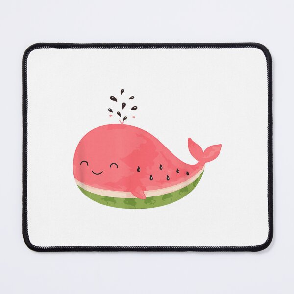 Item preview, Cute Watermelon Whale Kawaii Summer Fruit Ocean Animal Design designed and sold by kiralynstration.
