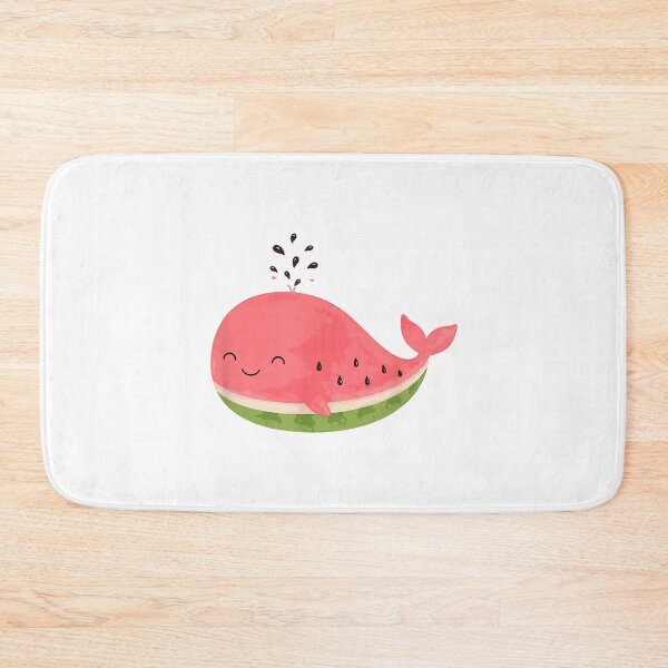 Item preview, Cute Watermelon Whale Kawaii Summer Fruit Ocean Animal Design designed and sold by kiralynstration.