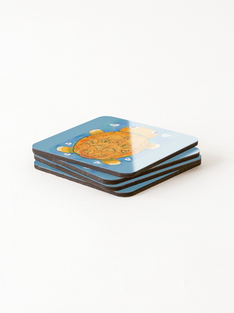 Thumbnail 4 of 5, Coasters (Set of 4), Turtle designed and sold by BomShellsDesign.