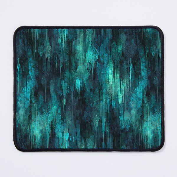 Item preview, Turquoise and Black Organic Texture All-Over Pattern designed and sold by Boddicca.