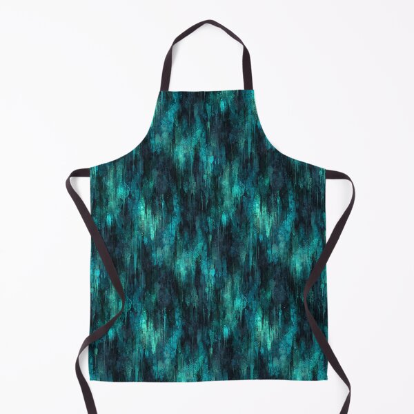 Item preview, Turquoise and Black Organic Texture All-Over Pattern designed and sold by Boddicca.
