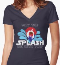 SPLASH Women's Fitted V-Neck T-Shirt