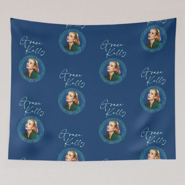 Item preview, Grace Kelly Blue/Green (on Navy) designed and sold by PawsitiveMum3.