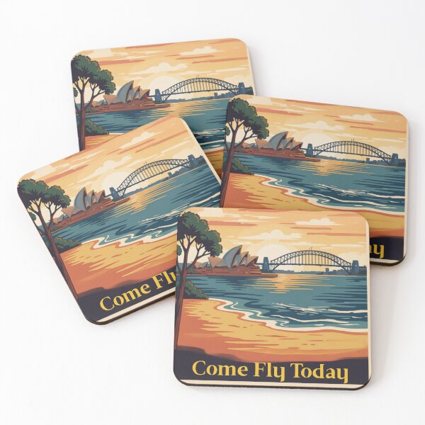 Item preview, Sydney Australia Vintage Style Travel Advert designed and sold by Dimensionality.