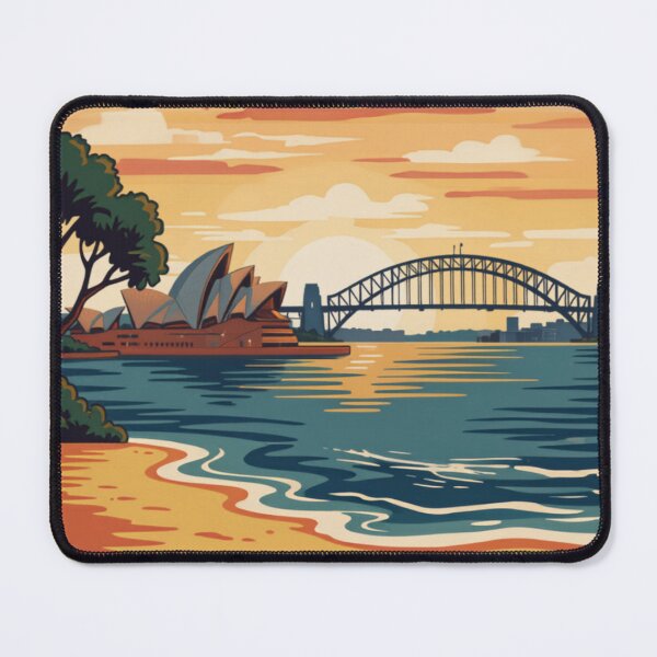 Item preview, Sydney Australia Vintage Style Travel Advert designed and sold by Dimensionality.