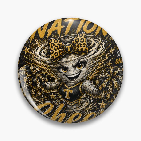 Item preview, Tornado Nation cheer---black and gold spirit designed and sold by LamesaFanShop.
