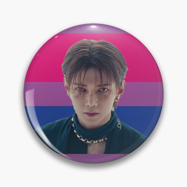 Item preview, Bandera del orgullo bisexual de Yeosang designed and sold by soohyun13.