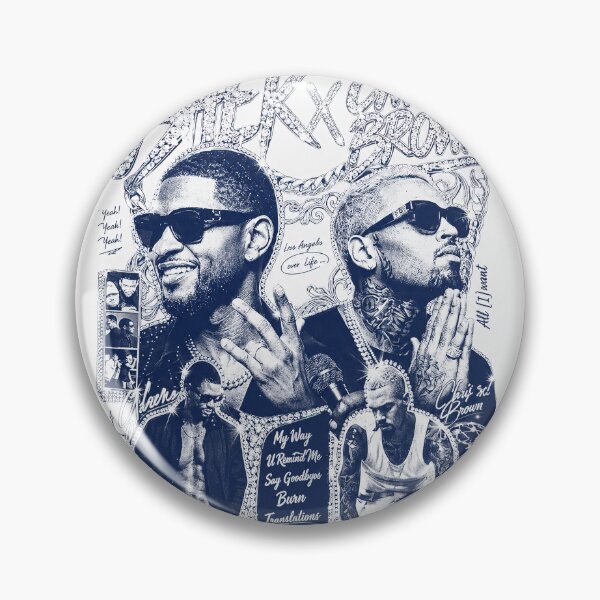 Aperçu de l'œuvre Chris Brown et Usher : La tournée RB Raymond et Brown 2026 créée et vendue par Landesign.