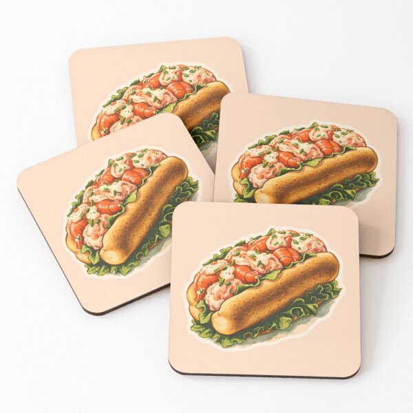 Item preview, Lobster Roll Watercolor designed and sold by ChemicalXShop.