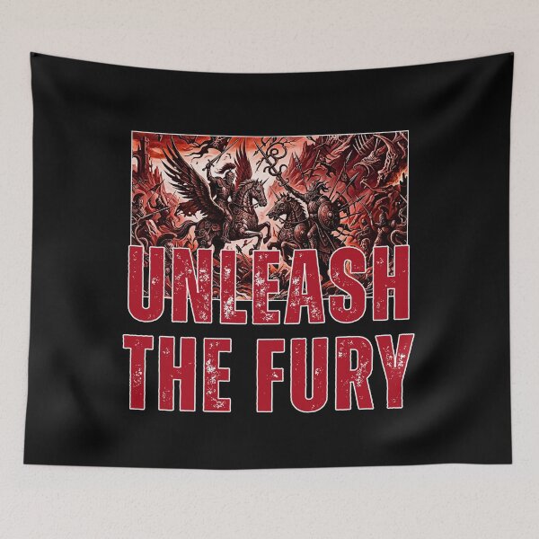 Item preview, Unleash The Fury Epic Mythological Knight Battle Art designed and sold by rich-moda.