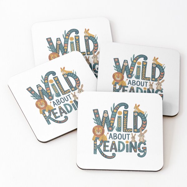 Item preview, Cute Woodland Animals Reading Books Floral Book Lover Design designed and sold by kiralynstration.