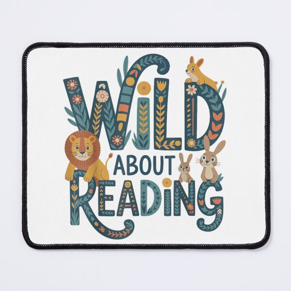 Item preview, Cute Woodland Animals Reading Books Floral Book Lover Design designed and sold by kiralynstration.