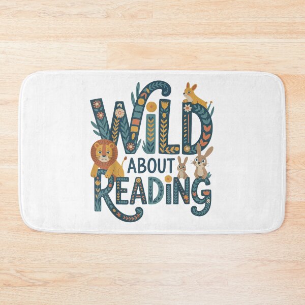 Item preview, Cute Woodland Animals Reading Books Floral Book Lover Design designed and sold by kiralynstration.