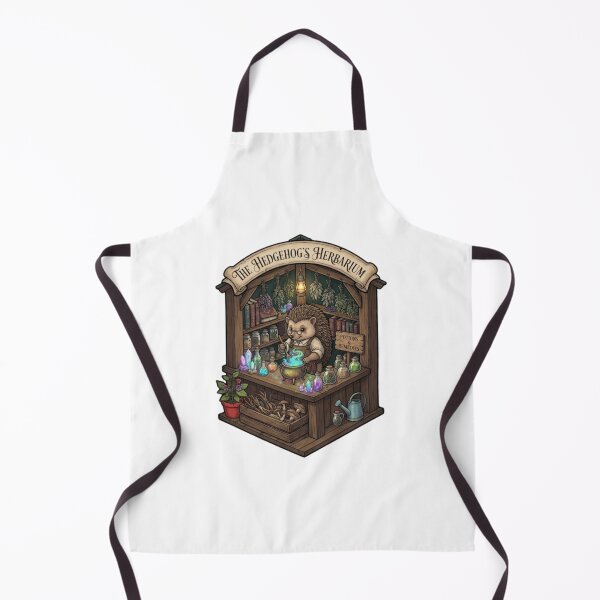 Item preview, The Hedgehog's Herbarium | Enchanted Potion Apothecary | Cottagecore Hedgehog Magic Shop designed and sold by MrDev.