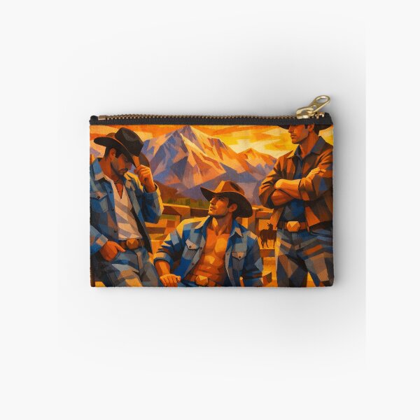 Item preview, Cubist Gay Denver Sundowner Leather Cowboys Gay Pride Graphic Design designed and sold by ItsAKinkThing.