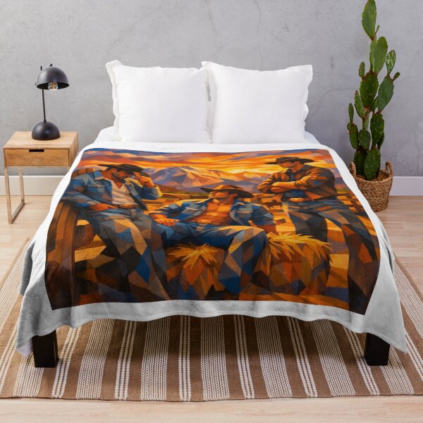 Item preview, Cubist Gay Denver Sundowner Leather Cowboys Gay Pride Graphic Design designed and sold by ItsAKinkThing.
